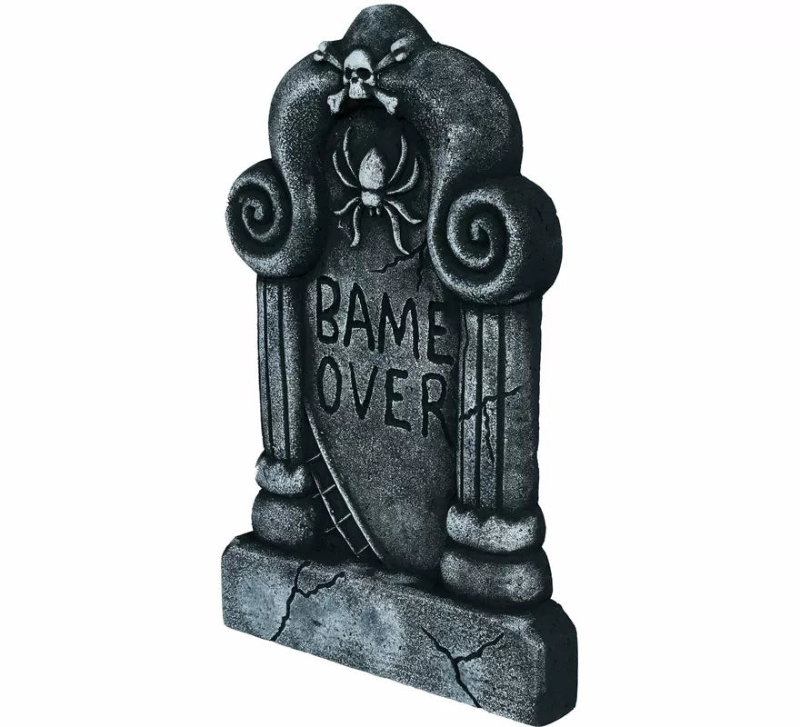 Lápida Game Over de 42x27 cm
