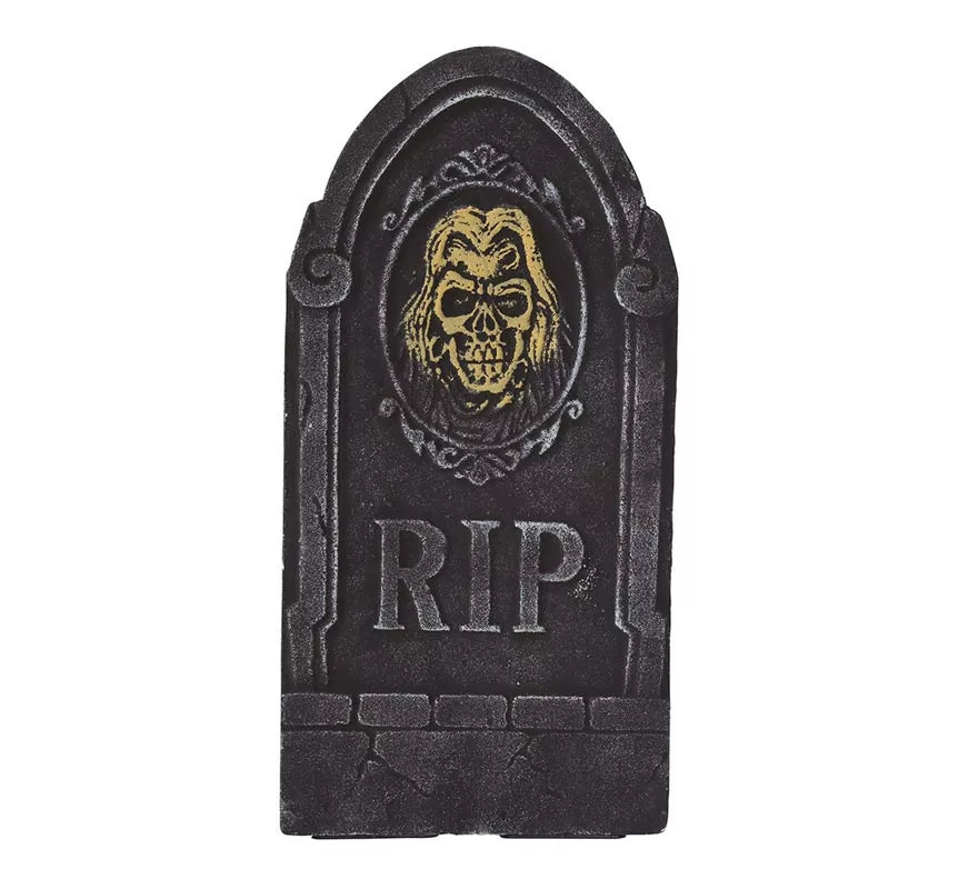 Translation missing: de.Lápida Rip con Calavera 33X65 Cm