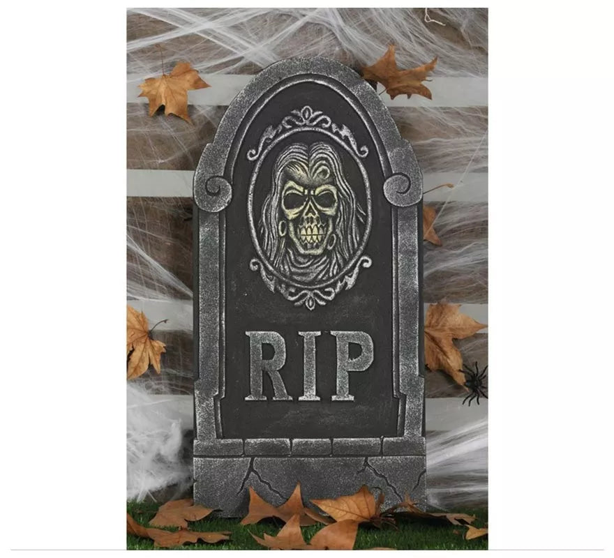 Translation missing: de.Lápida Rip con Calavera 33X65 Cm