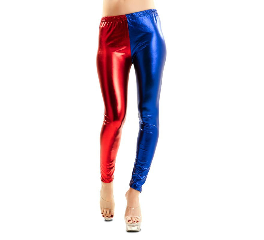 Translation missing: de.Leggings Rojo y Azul Metalizado para mujer
