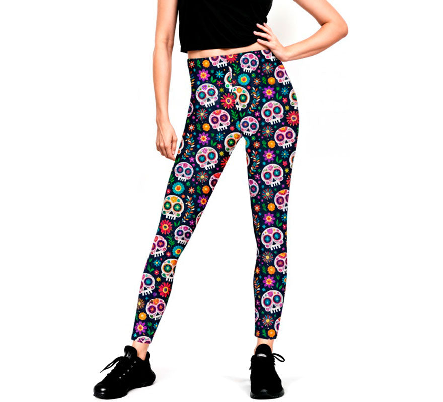 Translation missing: de.Leggins de Calaveras Catrina para mujer