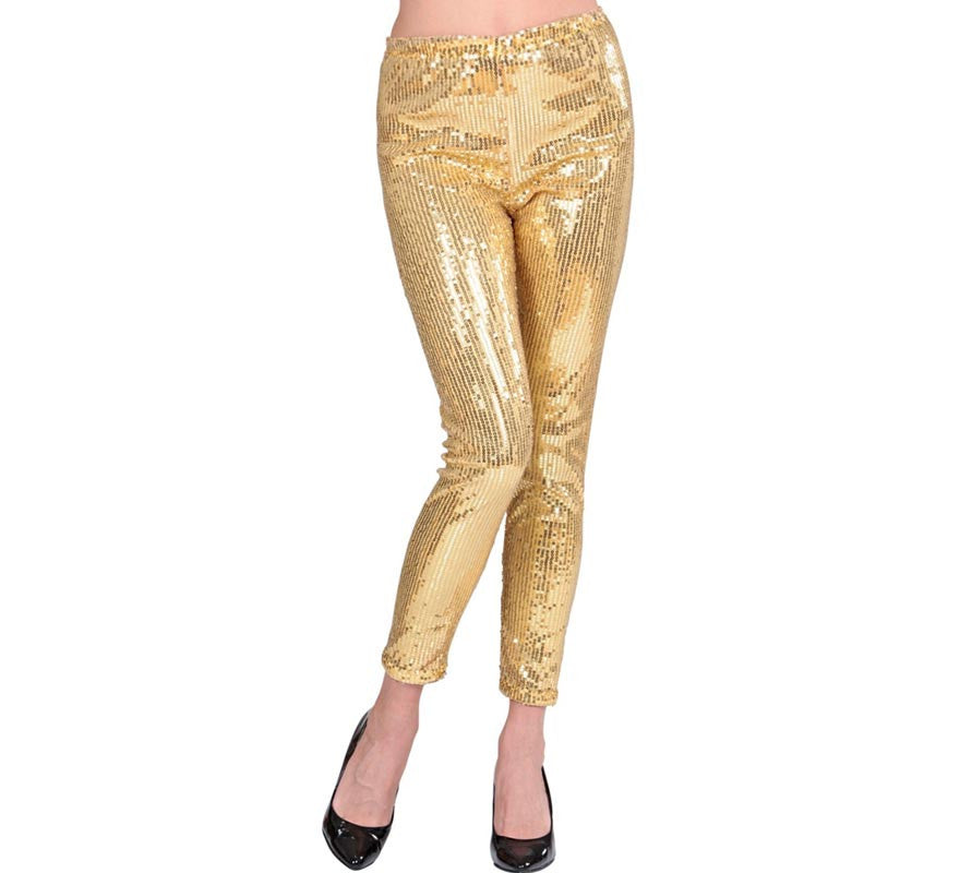 Translation missing: de.Leggins dorados con lentejuelas para mujer