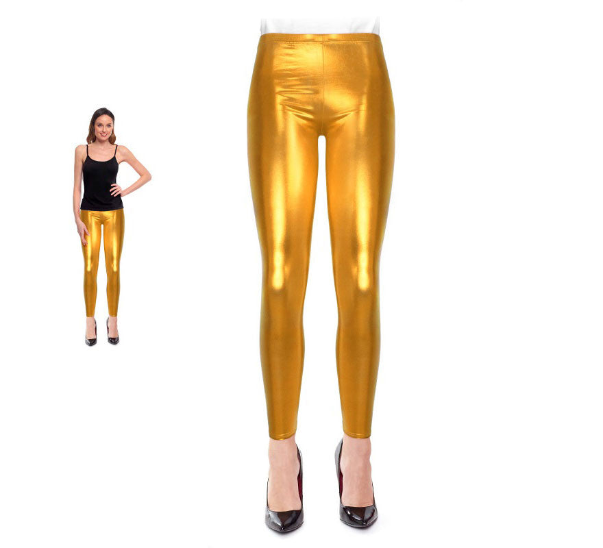 Translation missing: de.Leggins Metalizado dorado para mujer