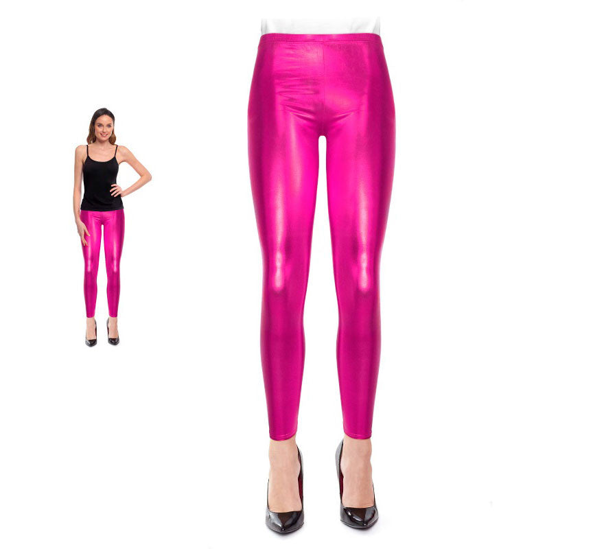 Translation missing: de.Leggins Metalizado fucsia para mujer