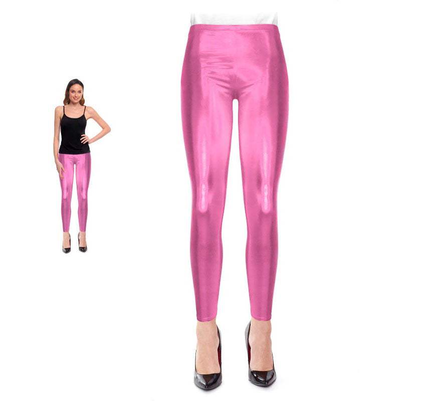 Translation missing: de.Leggins Metalizado rosa para mujer