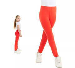 Neonorange Leggings für Mädchen