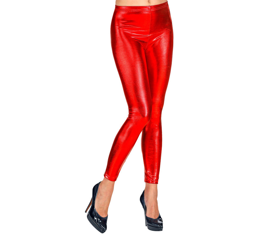 Translation missing: de.Leggins rojos Metalizados para mujer