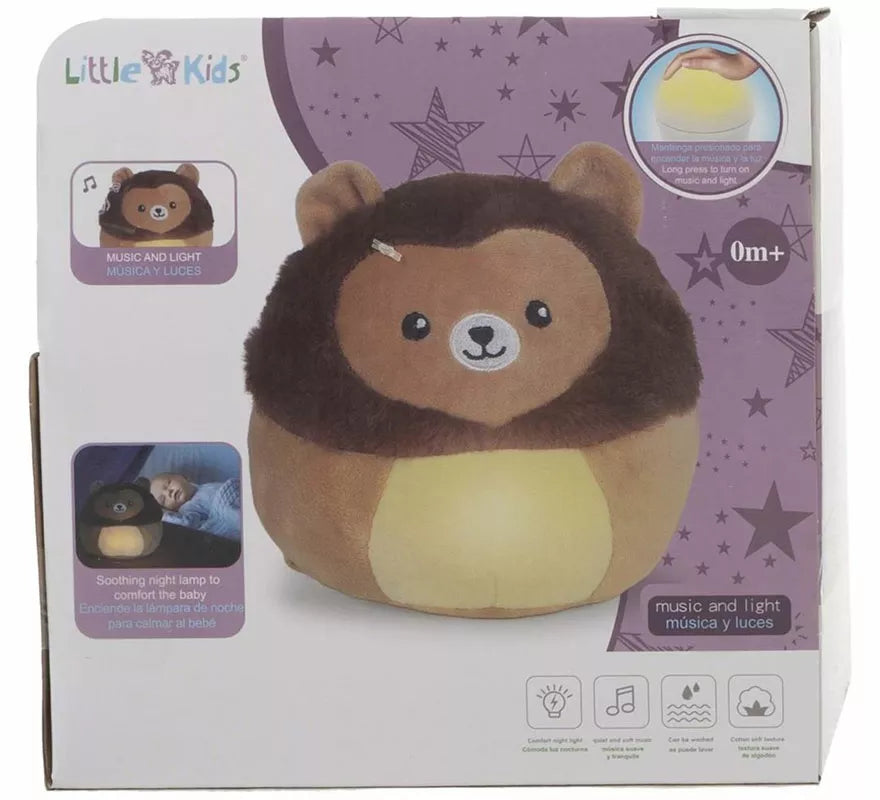 Translation missing: de.León de Peluche Relajante con Luz y Sonido de 24 cm
