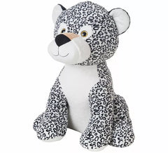 Jeni Leopard Gefüllt Grau 80 cm