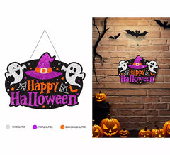 Happy Halloween Ghosts Schild 37x27 cm