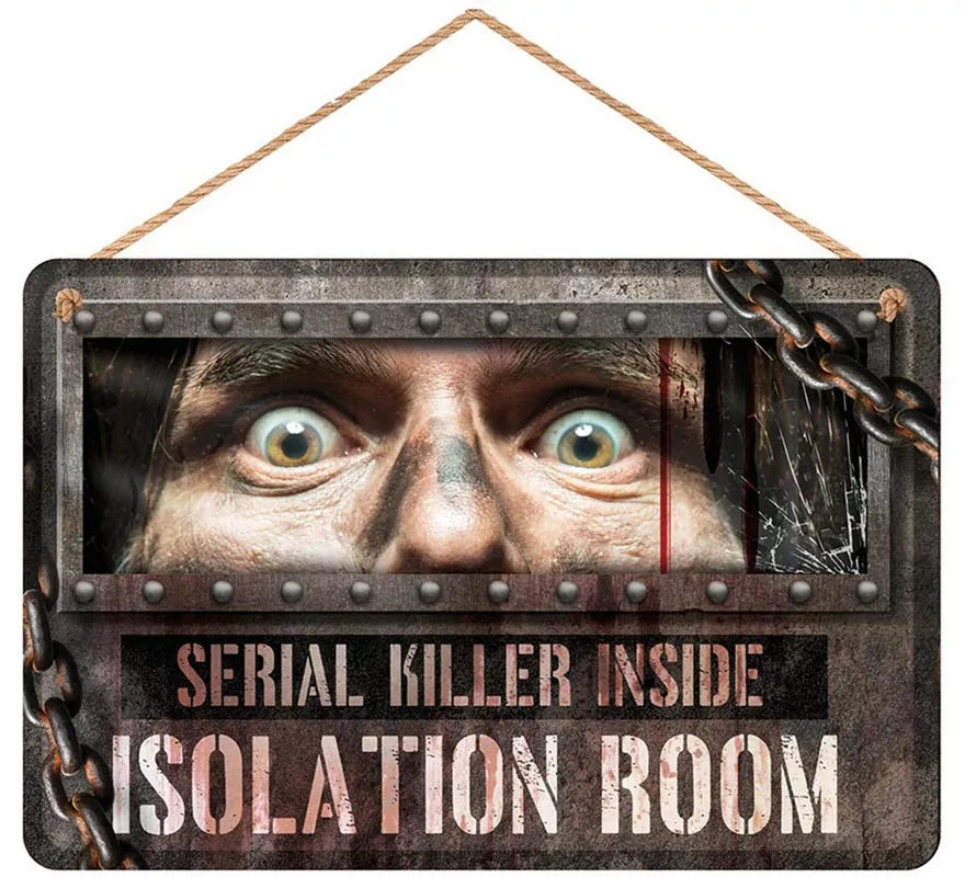 Translation missing: de.Letrero Isolation Room 30x20 cm Madera