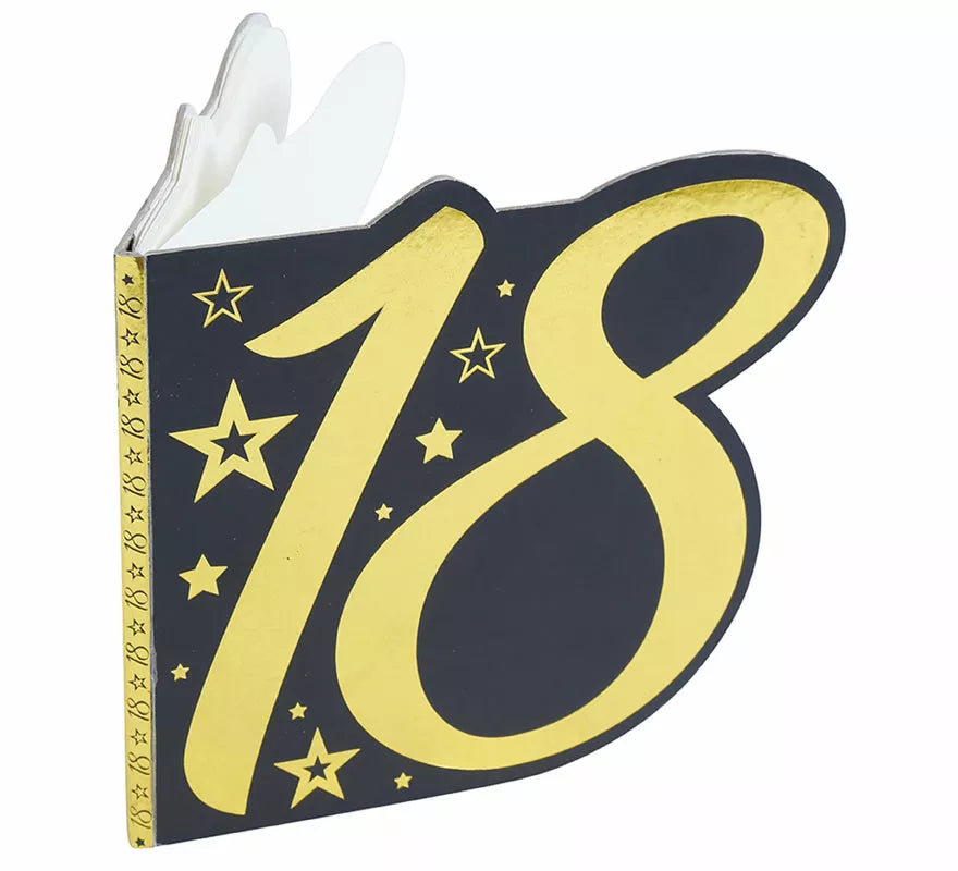 Translation missing: de.Libro Dorado y Negro 18 Años Cumpleaños y Aniversarios de 26 Páginas