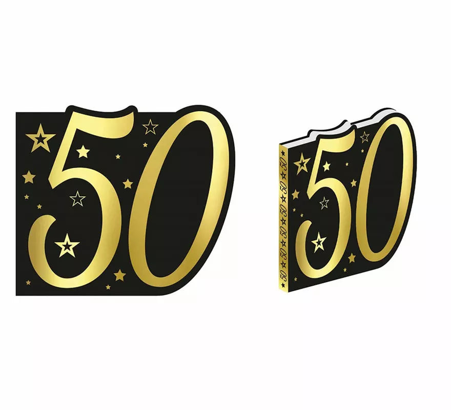 Translation missing: de.Libro Dorado y Negro 50 Años Cumpleaños y Aniversarios de 26 Páginas