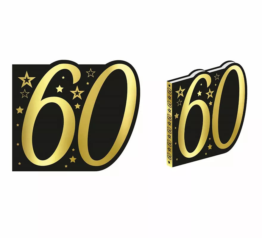 Translation missing: de.Libro Dorado y Negro 60 Años Cumpleaños y Aniversarios de 26 Páginas