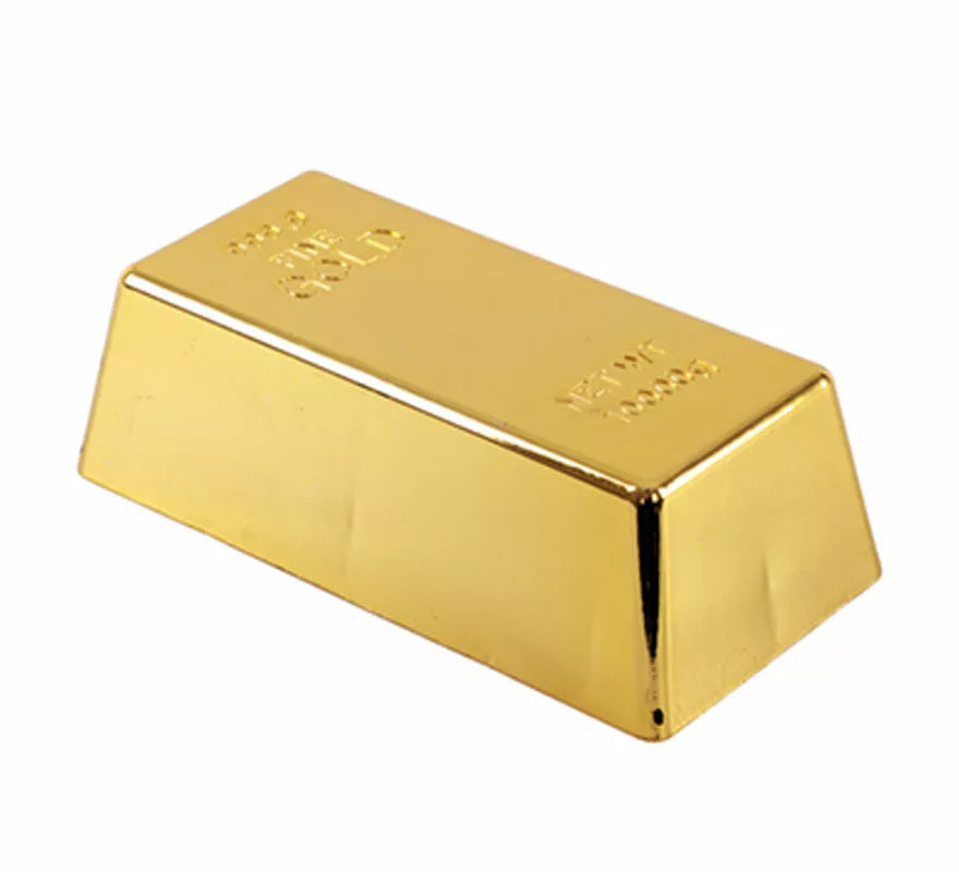Lingote de Oro de 18x9x5,5 cm de plástico