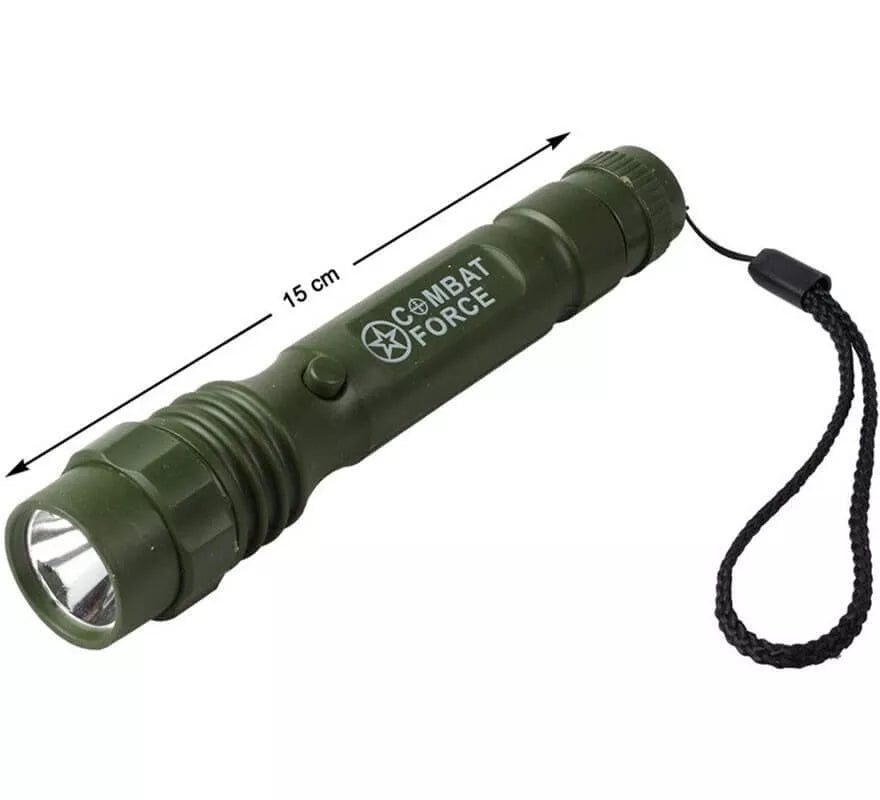 Translation missing: de.Linterna Verde Militar con Luz de 15 cm