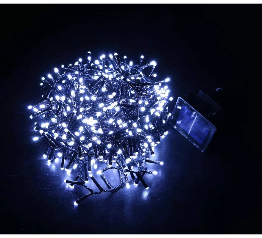 Translation missing: de.Luces de 144 Led blanco extensión múltiple solar