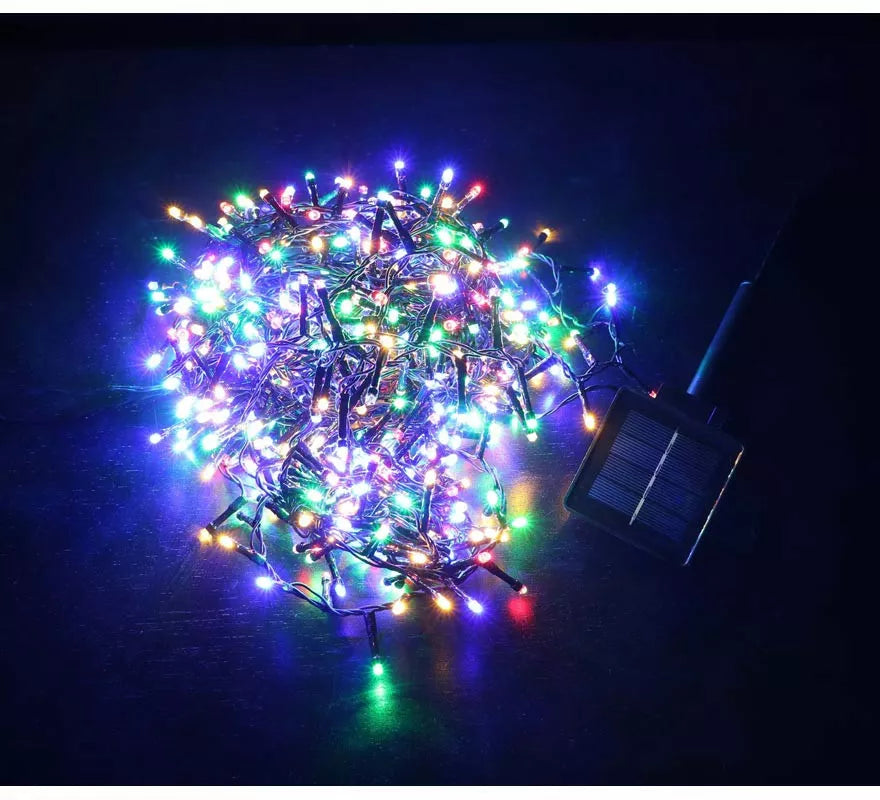 Translation missing: de.Luces de 144 Led multicolor extensión múltiple solar