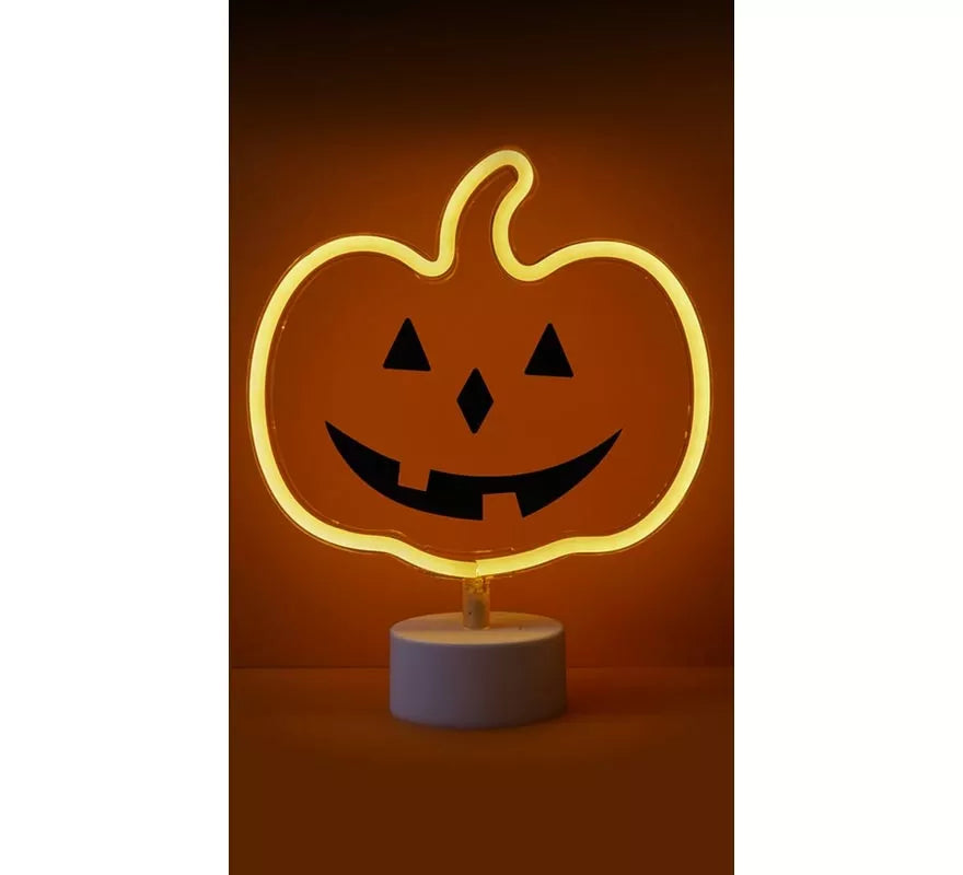 Translation missing: de.Luz neón de Calabaza con Soporte de 23x9x27 cm