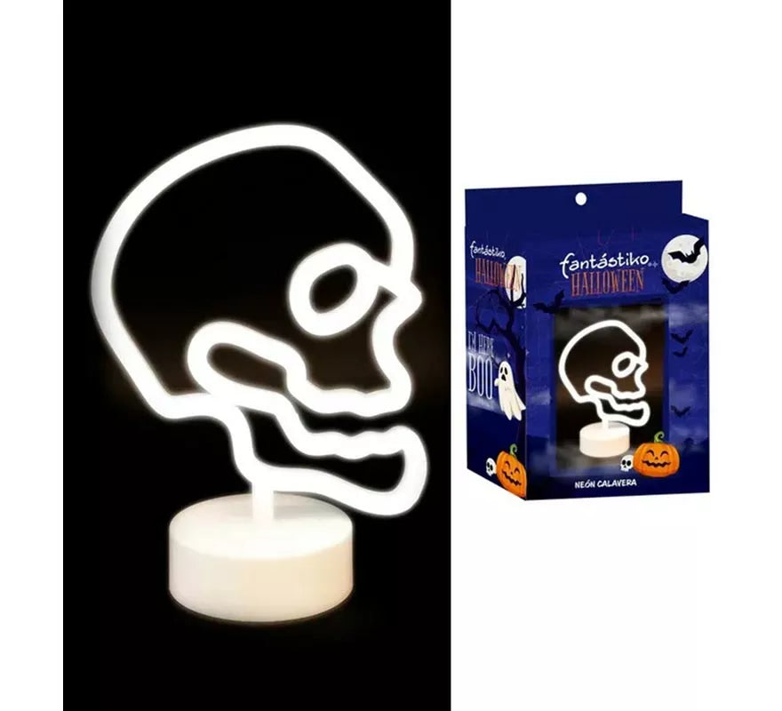 Translation missing: de.Luz neón de Calavera con Soporte 25x18x10 cm