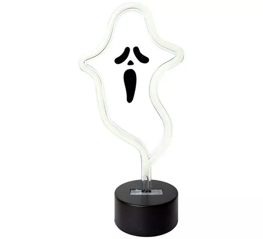 Translation missing: de.Luz neón de Fantasma con Soporte de 17x9x27 cm
