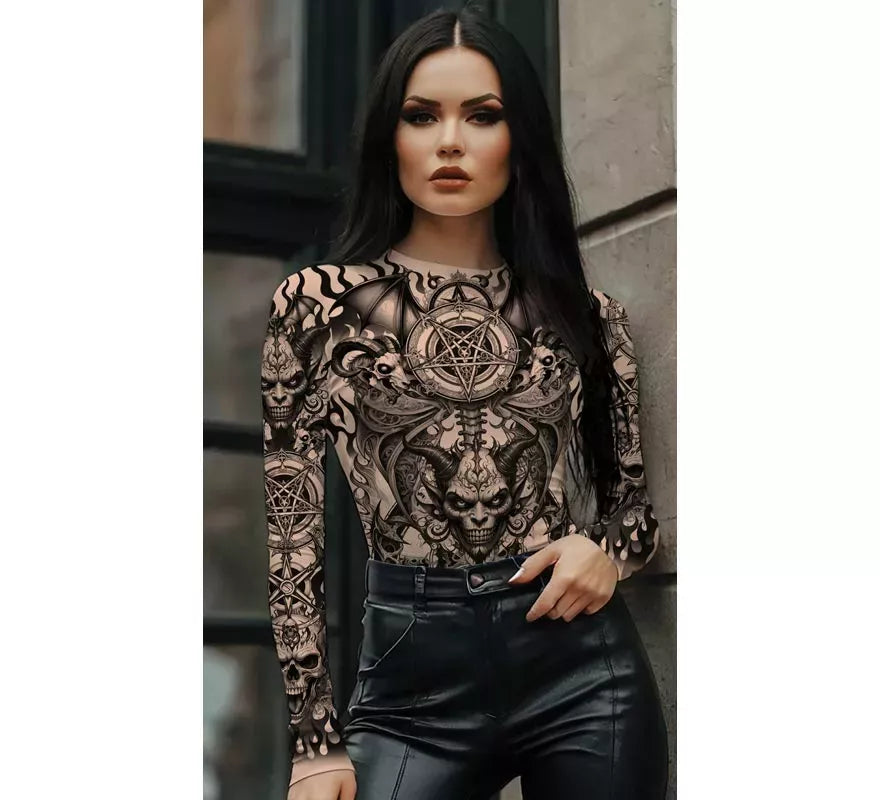 Translation missing: de.Body de la Muerte Efecto Tatuajes para mujer