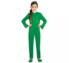 Grünes Stricktrikot oder Jumpsuit für Kinder