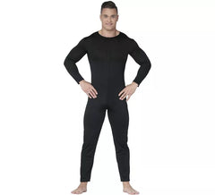 Schwarzes Trikot oder Overall für mann