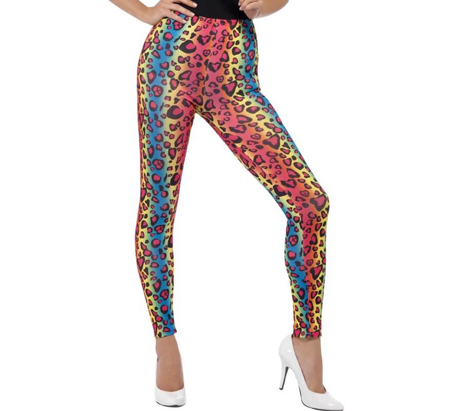Translation missing: de.Mallas con estampado Leopardo Multicolor