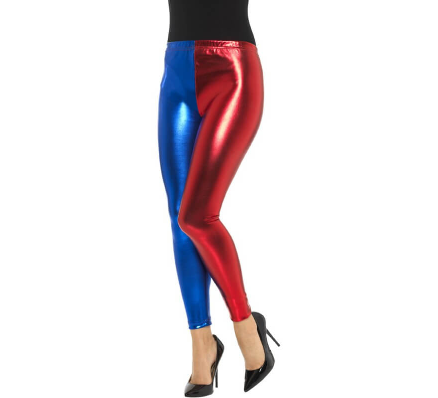 Translation missing: de.Mallas de Arlequín Metálicas Roja y Azul para mujer