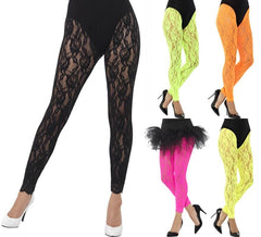80er Jahre Spitzenstrumpfhose in verschiedenen Farben