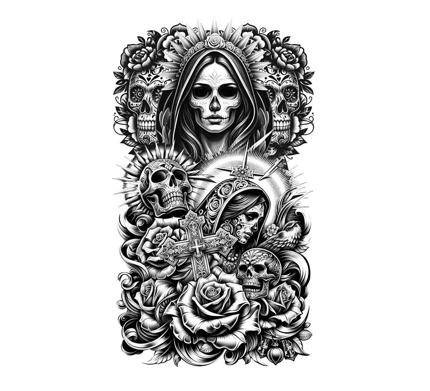 Translation missing: de.Manga de Tatuaje Catrina