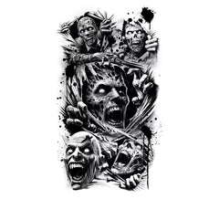 Zombie-Tattoo-Ärmel