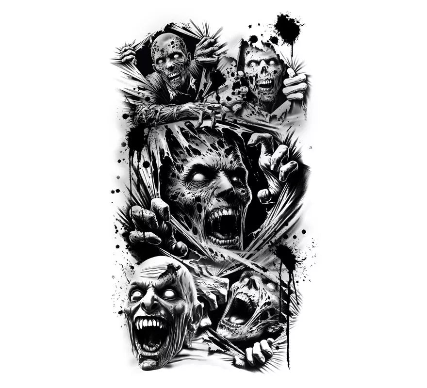 Translation missing: de.Manga de Tatuaje Zombie