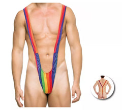 Regenbogen -Mankini für Erwachsene