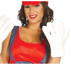 Hände oder Handschuhe des roten Klempners oder der kleinen Maus