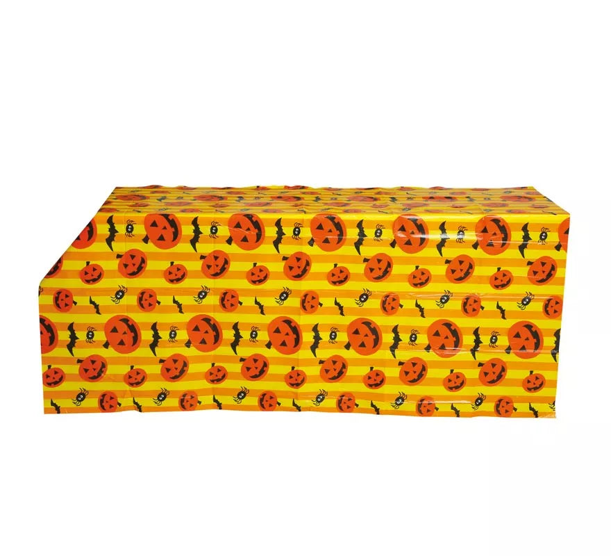 Mantel de Halloween con Calabazas de 130x175 cm