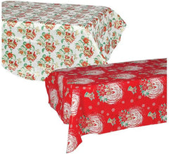 Sortierte Plastikweihnachtstischdecke