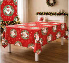 Tischdecke Weihnachtsmann 137x274 cm