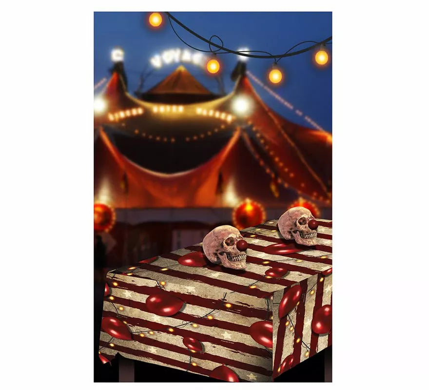 Translation missing: de.Mantel Payaso Calavera de 137X274 cm