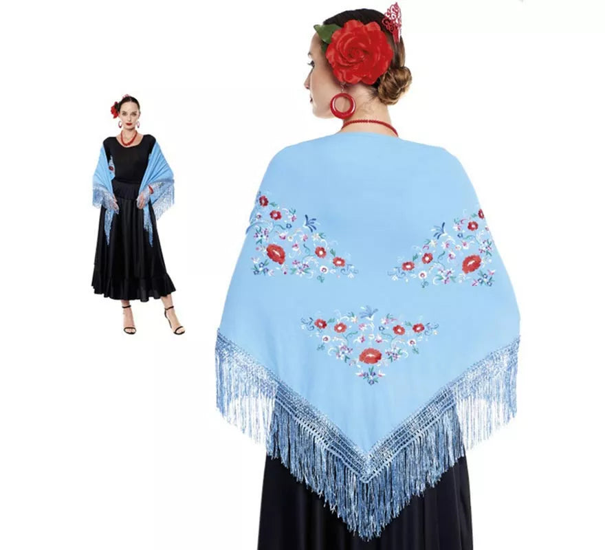 Translation missing: de.Mantón Sevillana o Chulapa Bordado en varios colores