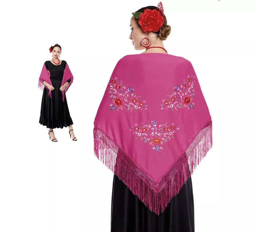 Translation missing: de.Mantón Sevillana o Chulapa Bordado en varios colores