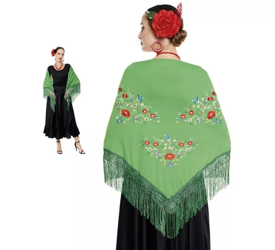 Translation missing: de.Mantón Sevillana o Chulapa Bordado en varios colores