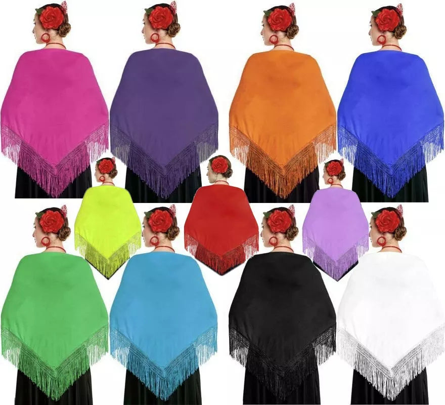 Translation missing: de.Mantón Sevillana o Chulapa de 150x60 cm en varios colores