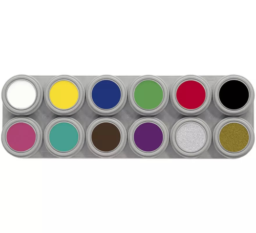 Translation missing: de.Maquillaje al agua paleta 12 colores de 2,5 ml