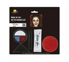 Böses Harlekin-Make-up