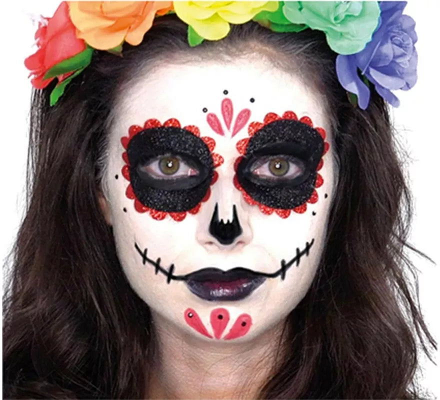 Translation missing: de.Maquillaje de Catrina bordes rojos