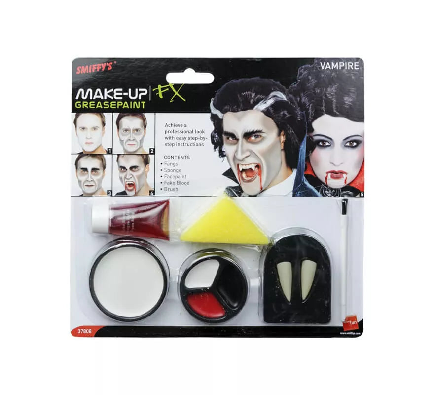Translation missing: de.Maquillaje de Vampiro: Colmillos, Esponja, Pintura y Sangre
