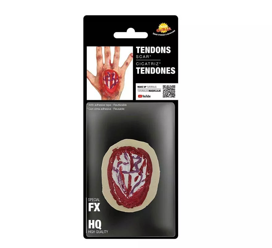 Translation missing: de.Maquillaje FXs de Cicatriz con Tendones de 10 cm