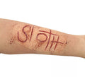 Maquillaje FXs de Letras Sloth Pereza